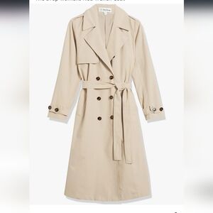 Elegant Cream Trench Coat